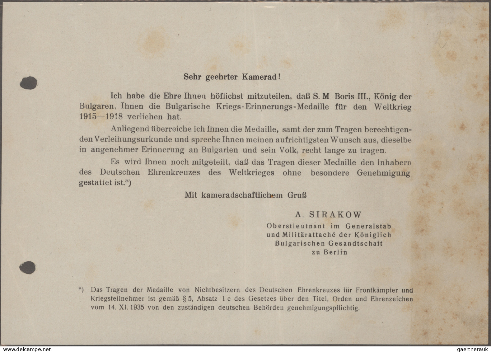 Orden & Ehrenzeichen: Bulgarien: 7 Verschiedene Orden / Abzeichen Um 1900. - Andere & Zonder Classificatie