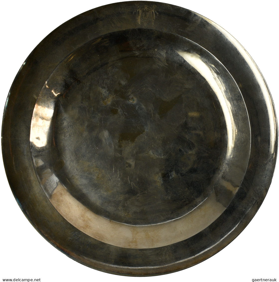Varia, Sonstiges: Silberteller 1815, Mit Randgravur Auf Dem Unteren Tellerrand " - Autres & Non Classés