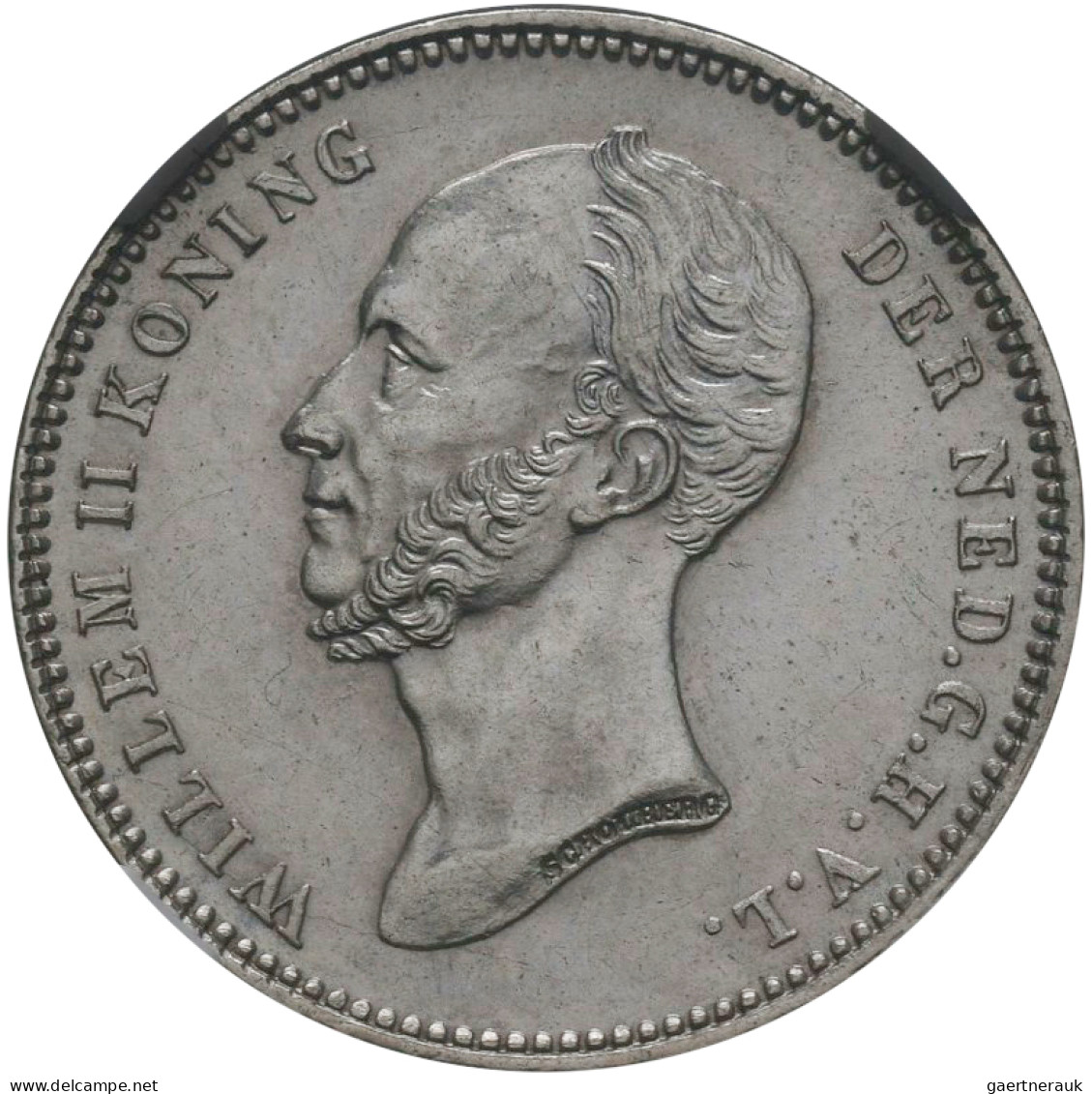 Niederlande: LATE ARRIVAL: Niederlande, Wilhelm II. 1840-1849: 25 Cents 1849, Ut - 1840-1849: Willem II.