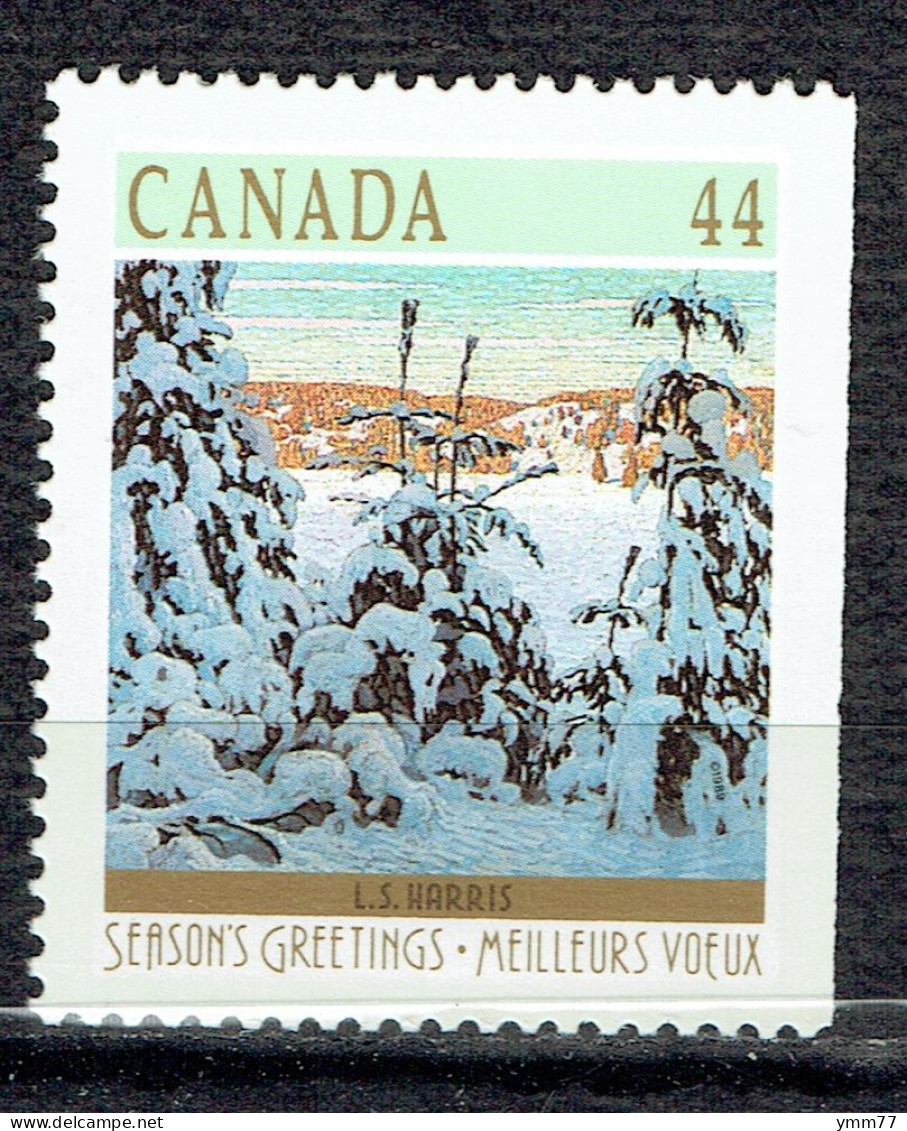 Noël. Peintures De Paysage Hivernal : "Snow II" De L.S. Harris (issu De Carnet) - Unused Stamps