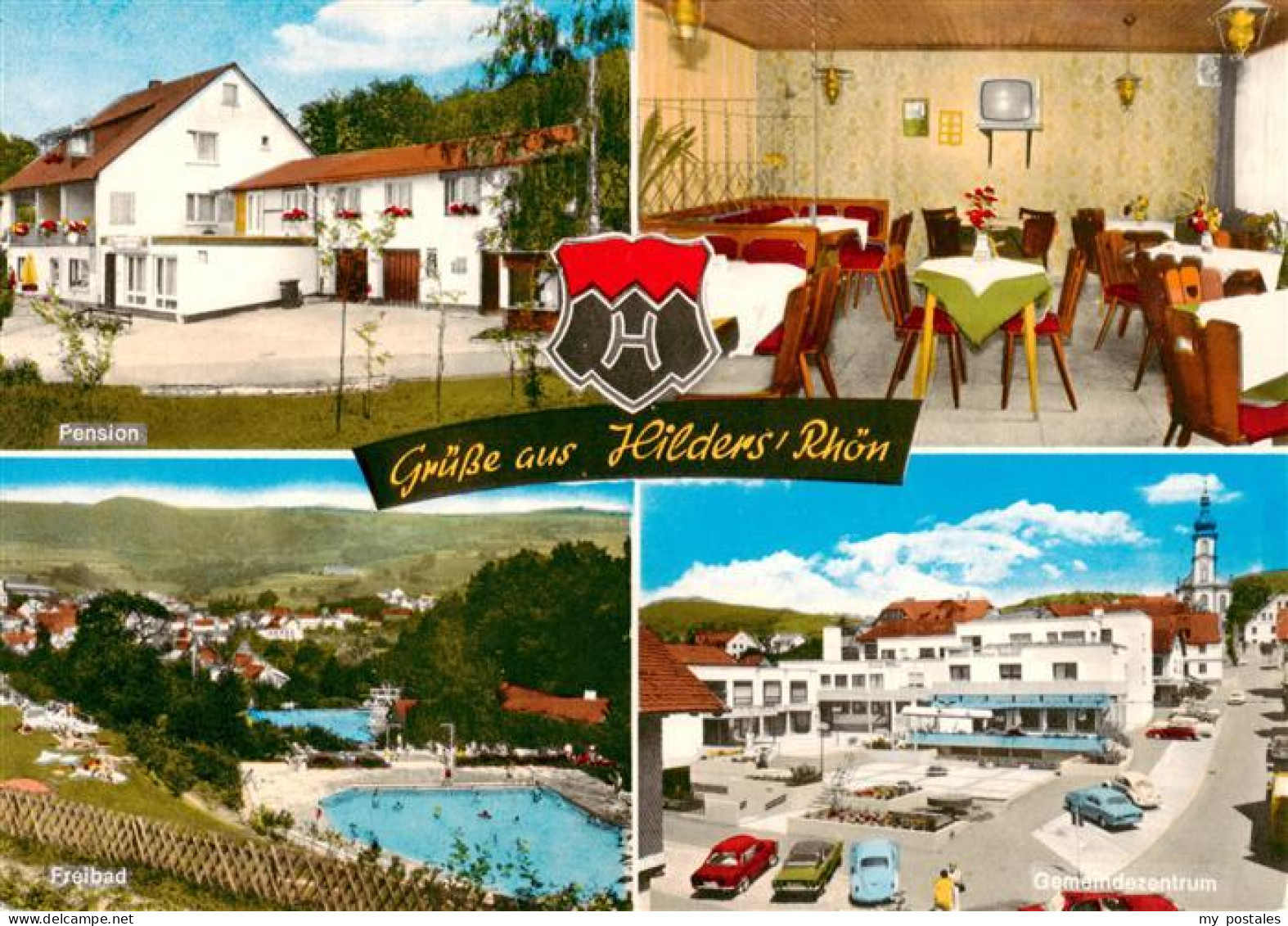 73887498 Hilders Rhoen Gaststaette Pension Zur Heide Freibad Gemeindezentrum Hil - Hilders