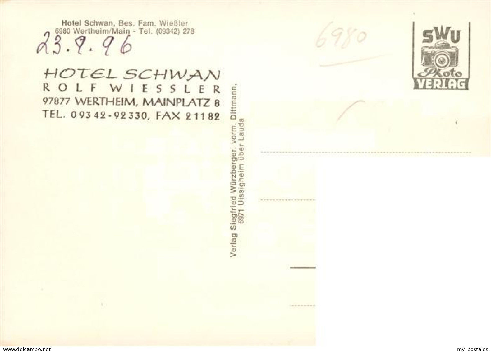 73887488 Wertheim Main Hotel Schwan Wertheim Main - Wertheim