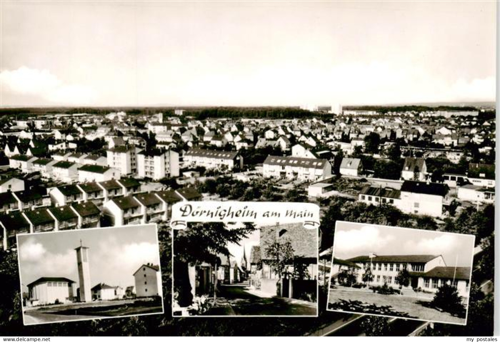 73887482 Doernigheim Maintal Stadtpanorama Kirche Strassenpartie  - Maintal