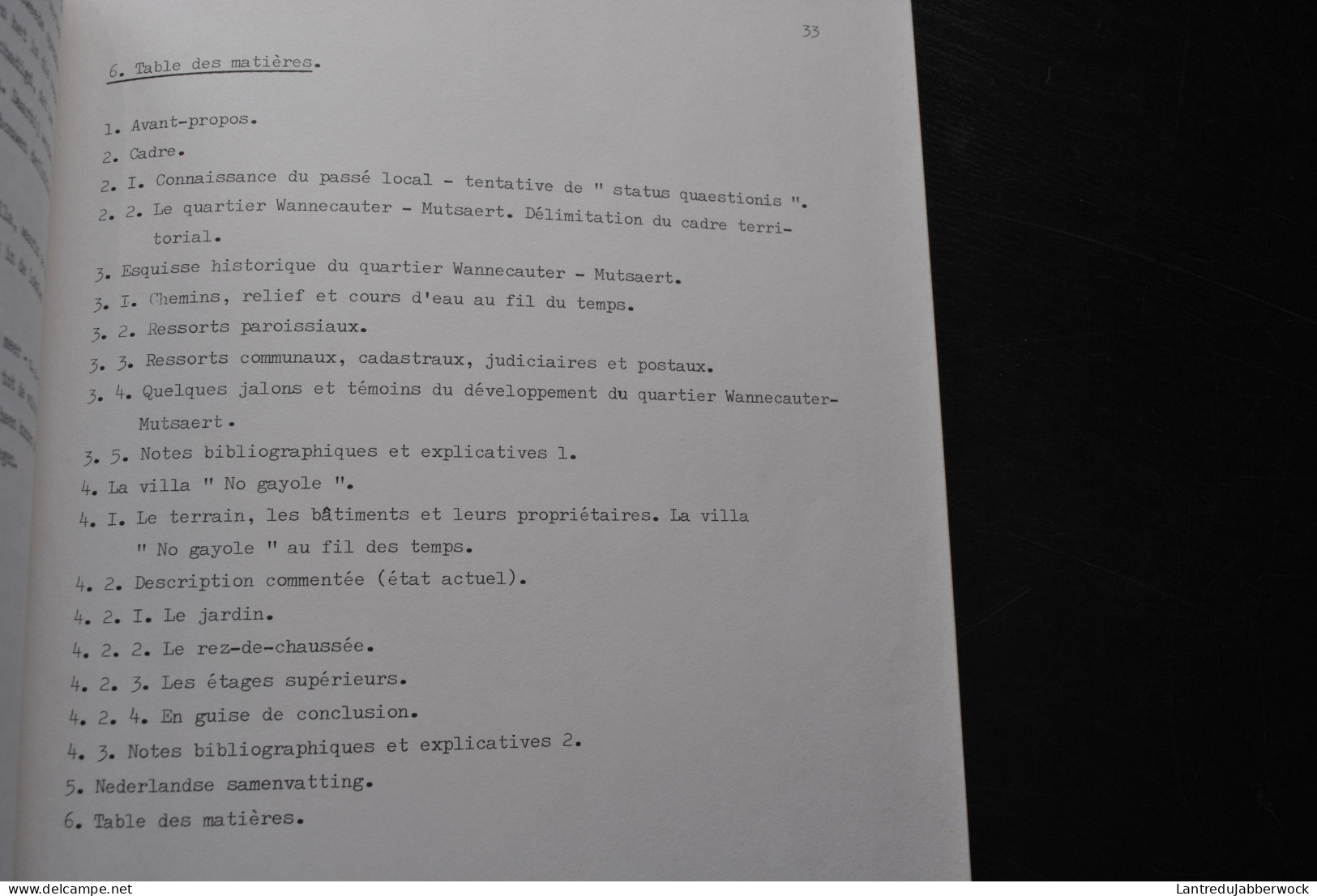 VAN NIEUWENHUYSEN Echos Du Lycée MARIA ASSUMPTA La Villa NO GAYOLE Régionalisme Quartier Wannecauter-Mutsaert LAEKEN - Belgium