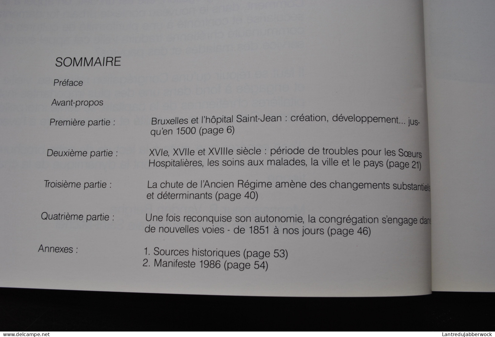 Les Soeurs Hospitalières Augustines De Bruxelles 1186 1986 Au Service Des Malades Depuis 800 Ans Hôpital Saint-Jean RARE - Bélgica