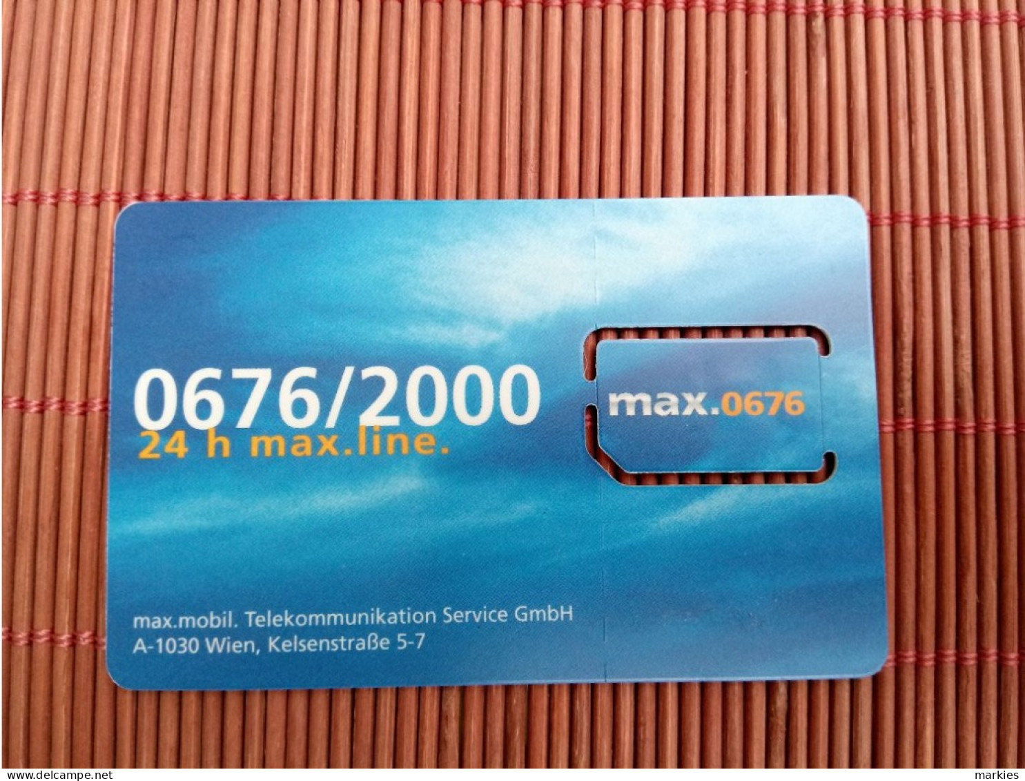 GSM Card 2 Photos Mint Rare - Austria