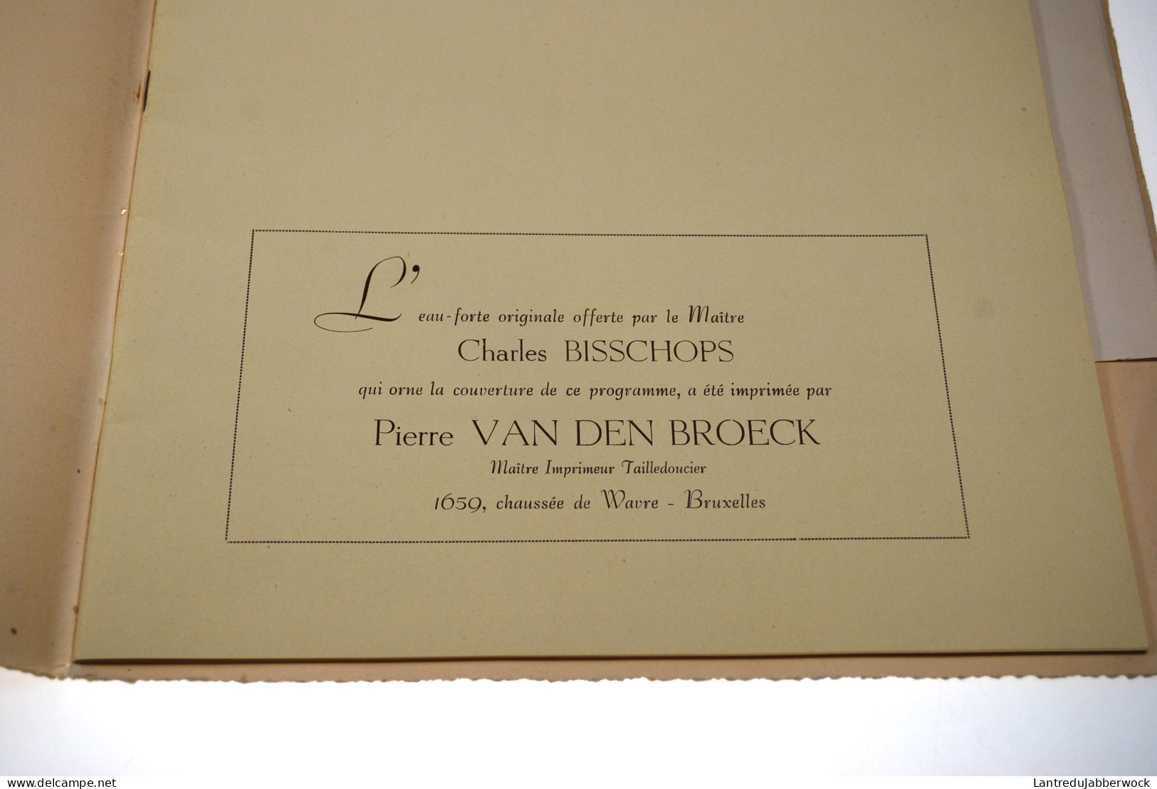 Fancy Fair 1956 Orphelinat Rationaliste Forest Eau Forte Originale Charles BISSCHOPS OHAIN Régionalisme Signé Numéroté - België