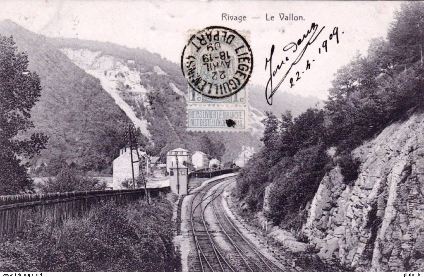 RIVAGE ( Comblain-au-Pont - Sprimont ) Le Vallon - Ligne Du Chemin De Fer - Comblain-au-Pont