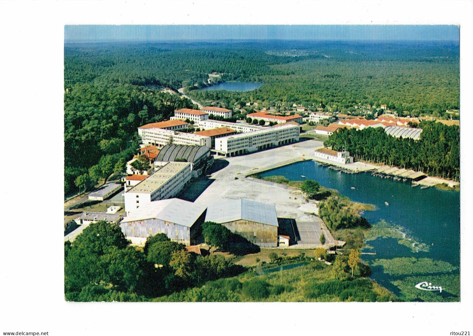 Cpm - 33 - HOURTIN - Centre De Formation Maritime - Vue Aérienne C.F.M. - Darse Et Lagune - Cim 399780711 - Basket-ball - Other & Unclassified