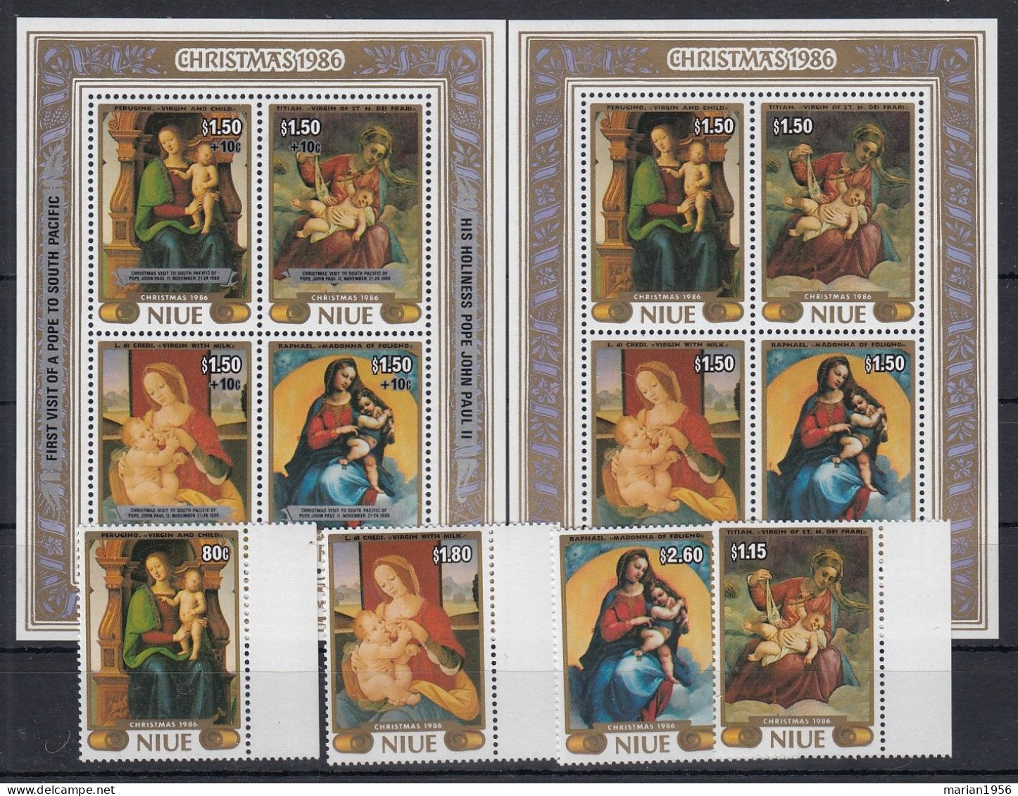 Niue 1986 - Peinture - NOEL 1986 - Mich. 49 Eur. - MNH - Sonstige & Ohne Zuordnung