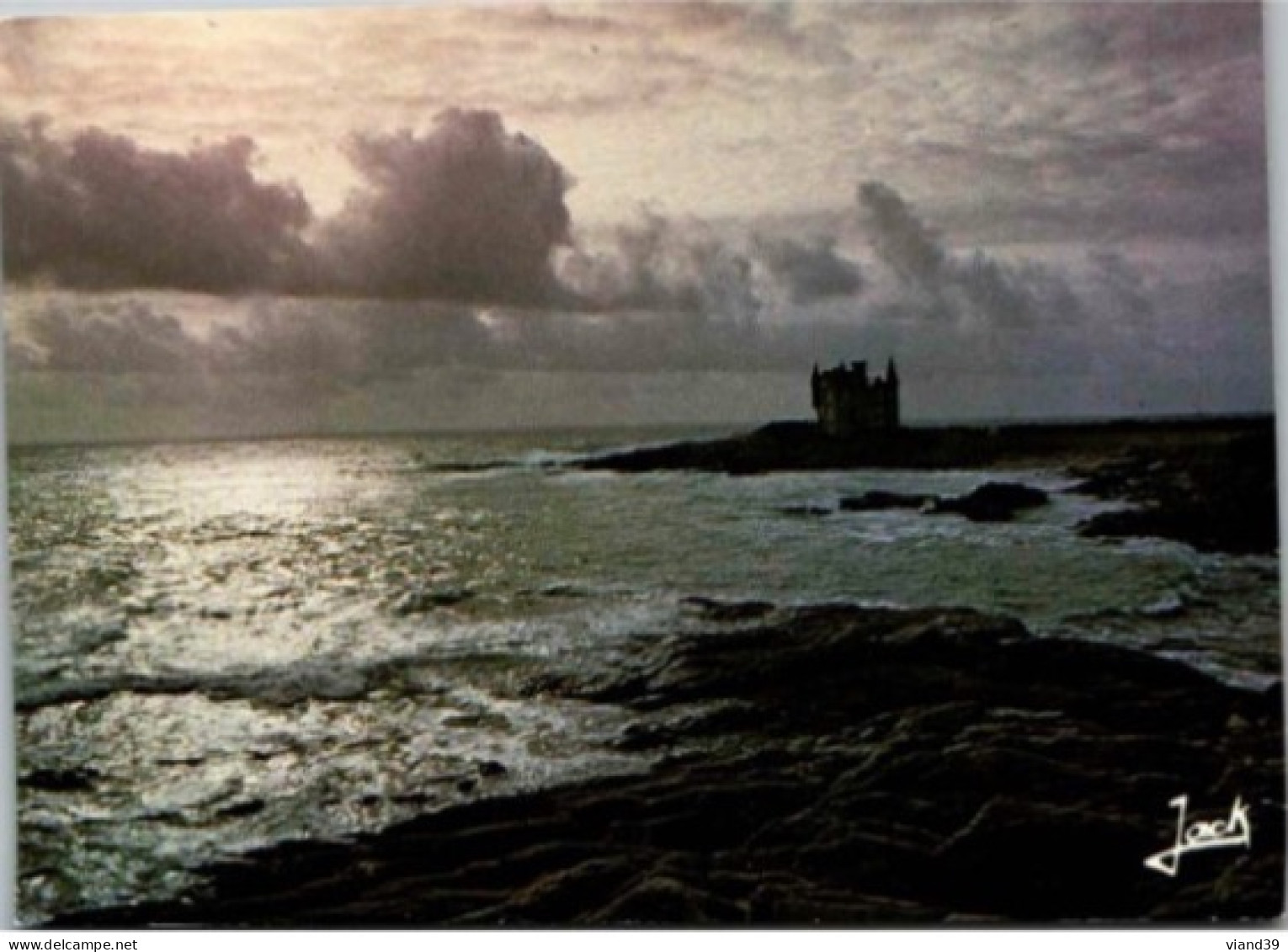 QUIBERON. -  Le Château De Beg Er Lan     -  Non Circulée. - Quiberon