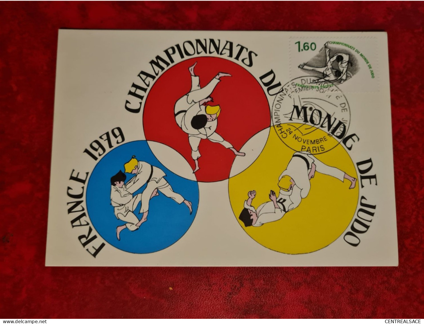 CARTE Maximum 1979 PARIS CHAMPIONNANTS DE JUDO - 1970-1979