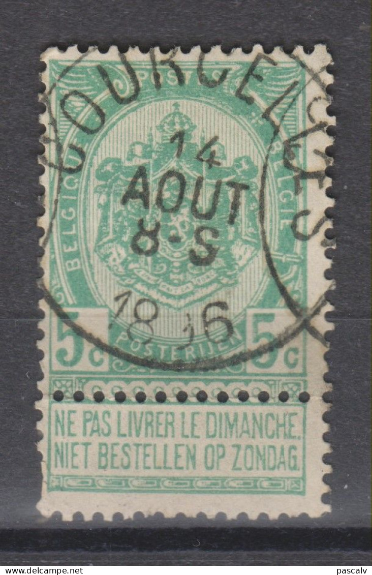 COB 56 Oblitération Centrale COURCELLES - 1893-1907 Coat Of Arms