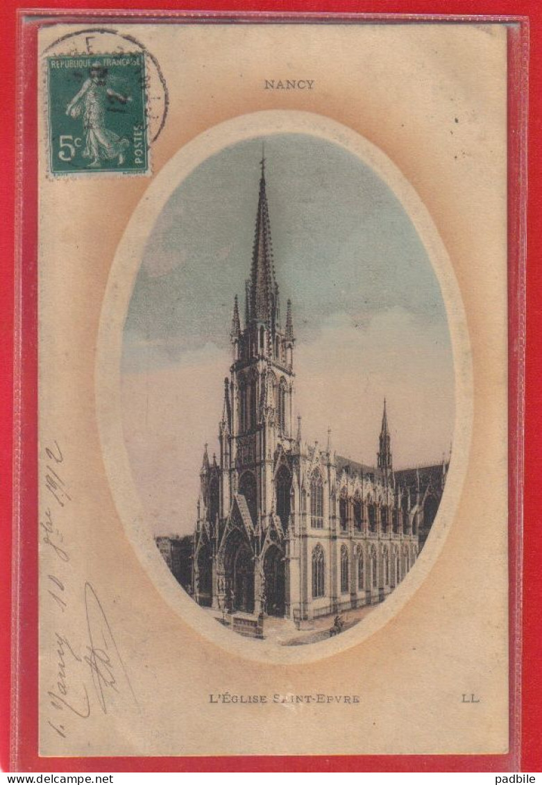 Carte Postale 54. Nancy L'église St-Epvre   Très Beau Plan - Nancy