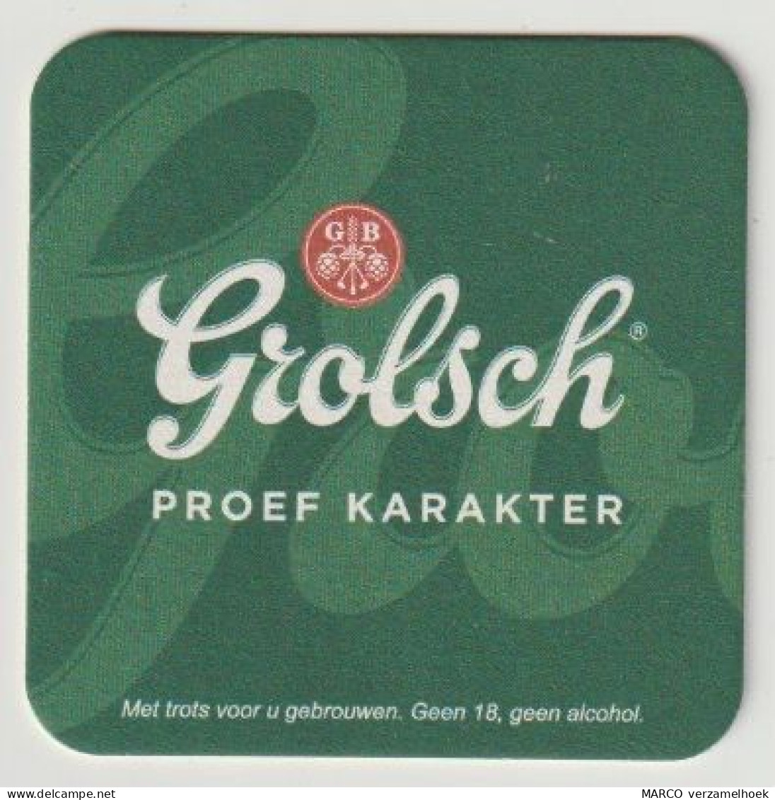 Bierviltje-bierdeckel-beermat Grolsch Enschede-groenlo (NL) Proef Karakter - Sous-bocks