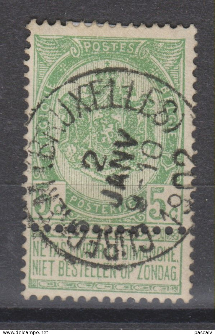 COB 56 Oblitération Centrale CUREGHEM (BRUXELLES) - 1893-1907 Wappen