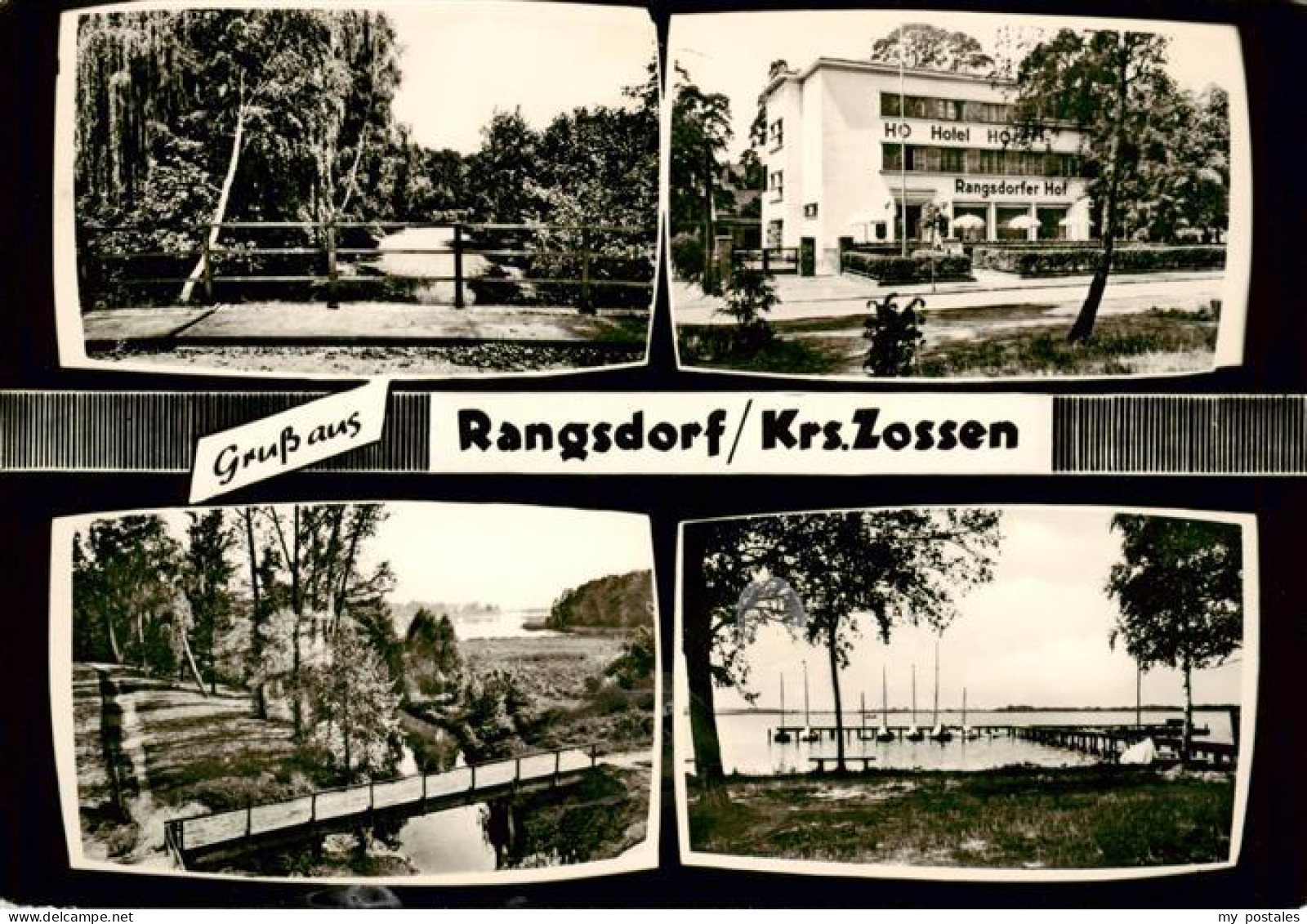 73887366 Rangsdorf Park Bruecke HO Hotel Rangsdorfer Hof Bootshafen Rangsdorf - Rangsdorf