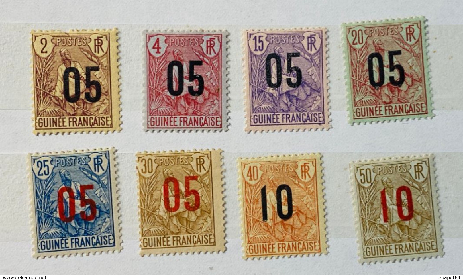 Guinée Française Série Complète YT N°55-56-57-58-59-60-61-62 Neuf* - Unused Stamps