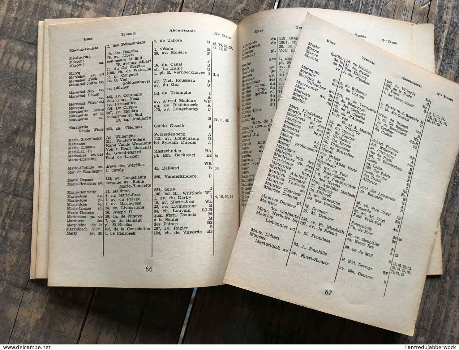 Guide Officiel Et Pratique Des Rues Et Places Du Grand Bruxelles 1943 Voies Publiques Indicateur Des Lignes De Tramways - Belgium