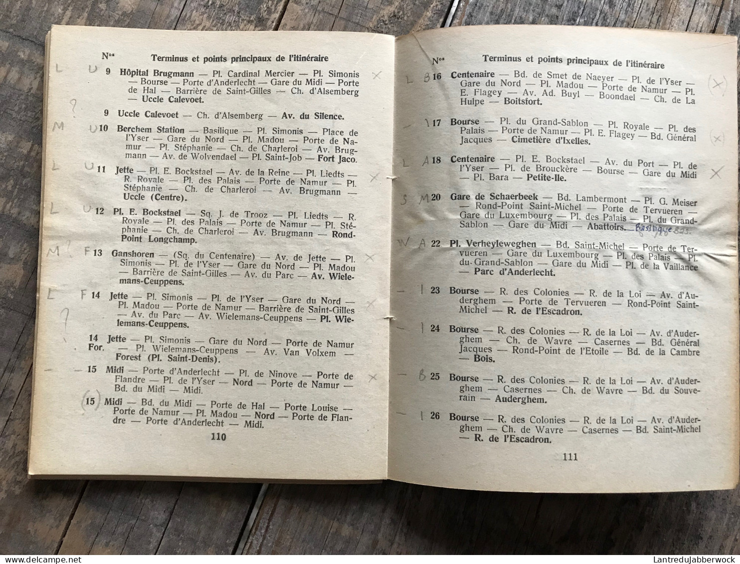 Guide Officiel Et Pratique Des Rues Et Places Du Grand Bruxelles 1943 Voies Publiques Indicateur Des Lignes De Tramways - Belgien