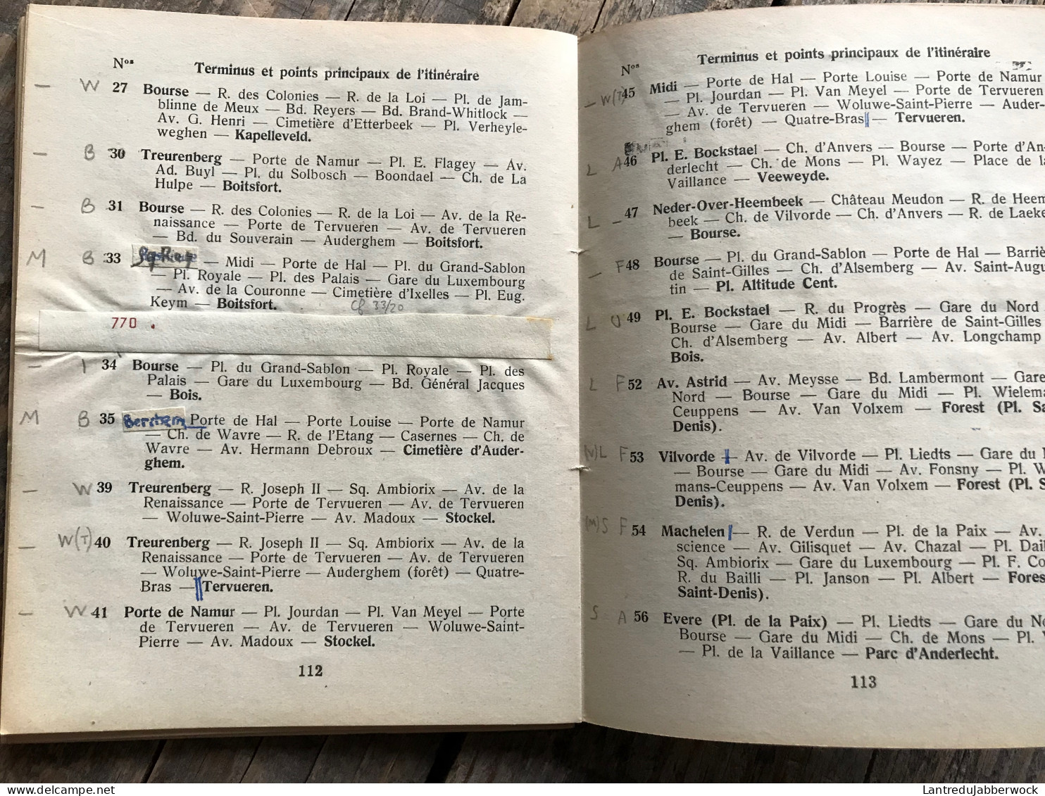 Guide Officiel Et Pratique Des Rues Et Places Du Grand Bruxelles 1943 Voies Publiques Indicateur Des Lignes De Tramways - Belgien