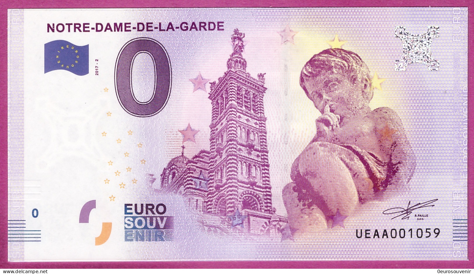 0-Euro UEAA 2017-2 NOTRE-DAME-DE-LA-GARDE S-11 XOX - Essais Privés / Non-officiels