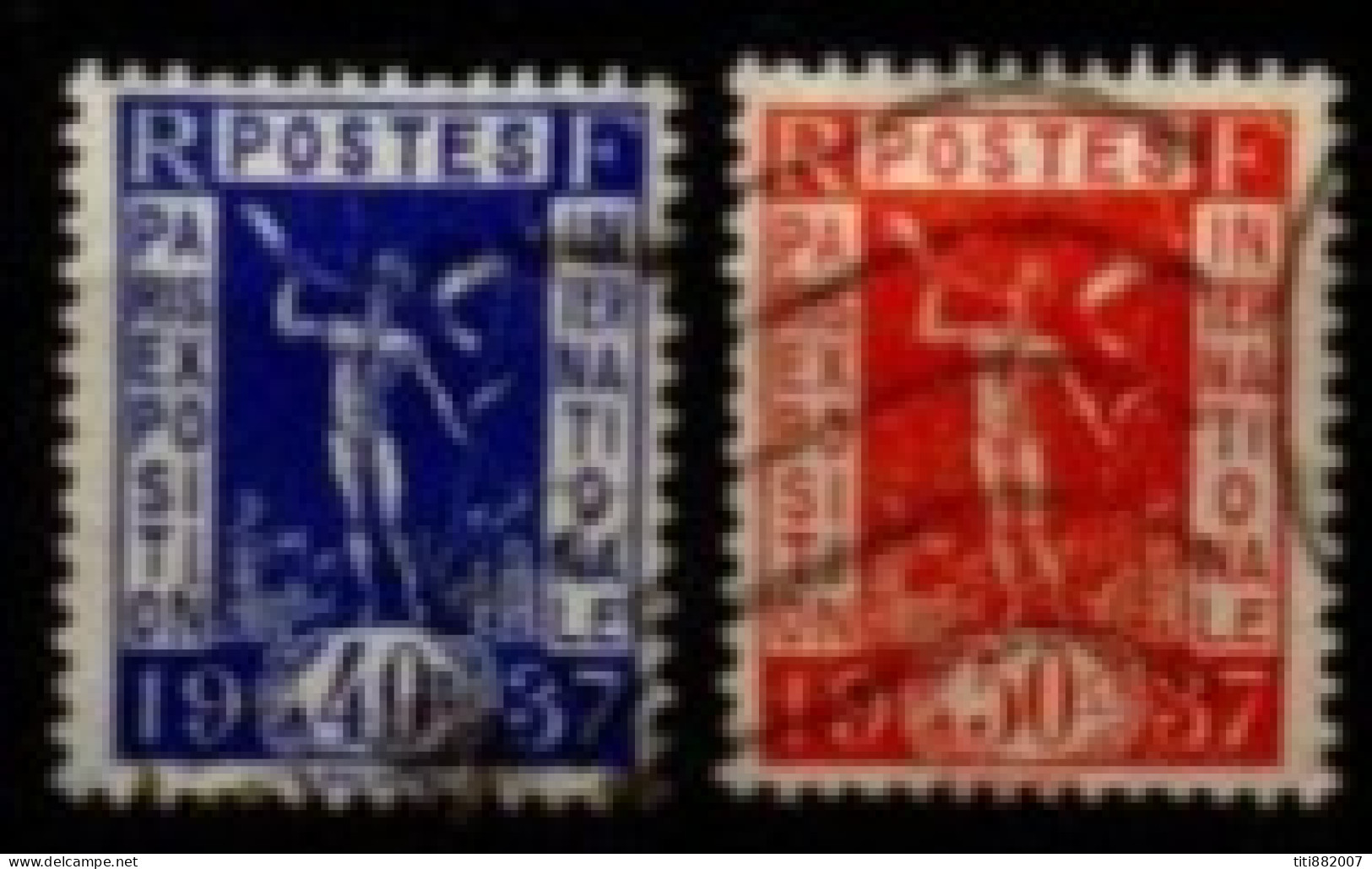 FRANCE    -   1936 .   Y&T N° 324 / 325 Oblitérés. - Used Stamps