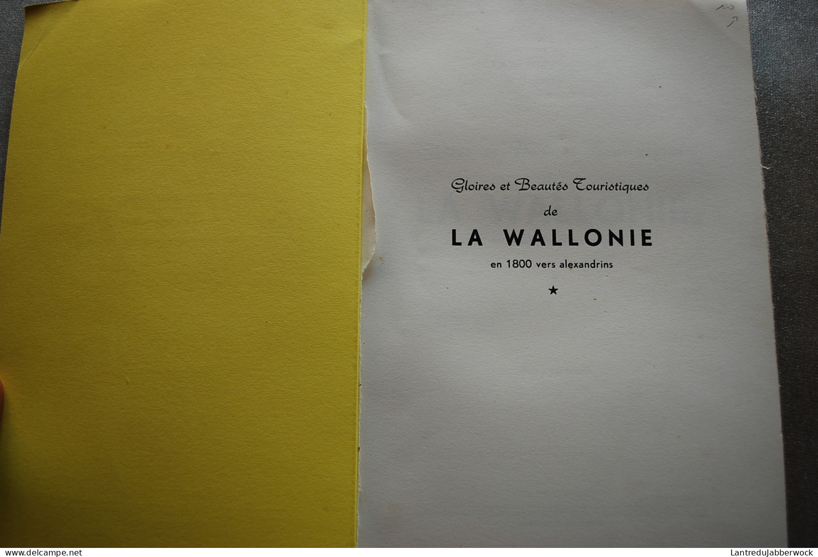 GODEFROID UCCLE Gloires Et Beautés Touristiques De La Wallonie En 1800 Vers Alexandrins Régionalisme Invalide Guerre - Belgien