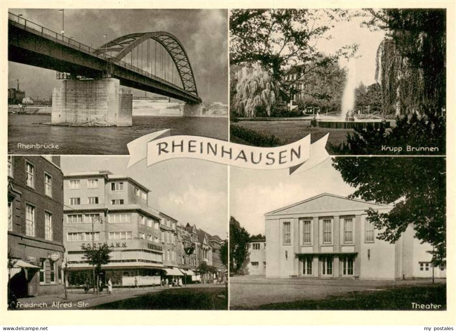 73887298 Rheinhausen  Duisburg Rheinbruecke Krupp Brunnen Friedrich Alfred Stras - Duisburg