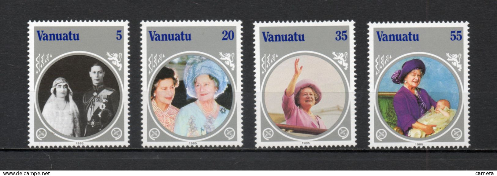 VANUATU  N° 714 à 717    NEUFS SANS CHARNIERE  COTE  5.25€    REINE ELIZABETH - Vanuatu (1980-...)