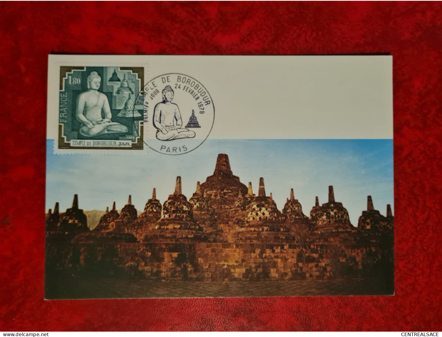 CARTE Maximum 1979 PARIS TEMPLE DE BOROBUDUR JAVA - 1970-1979