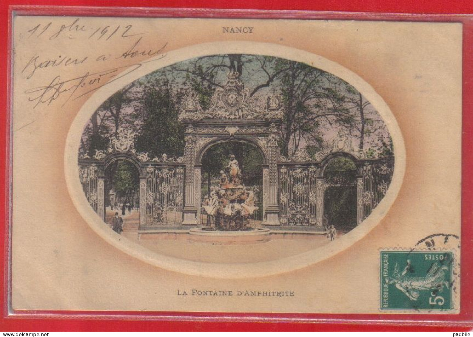 Carte Postale 54. Nancy Fontaine D'amphitrite   Très Beau Plan - Nancy