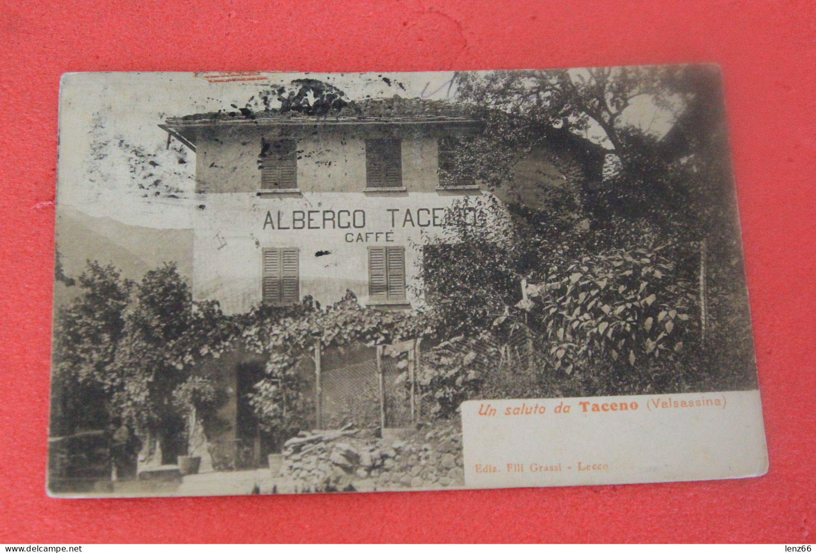 Lecco Taceno Albergo 1905 Ed. Grassi - Lecco