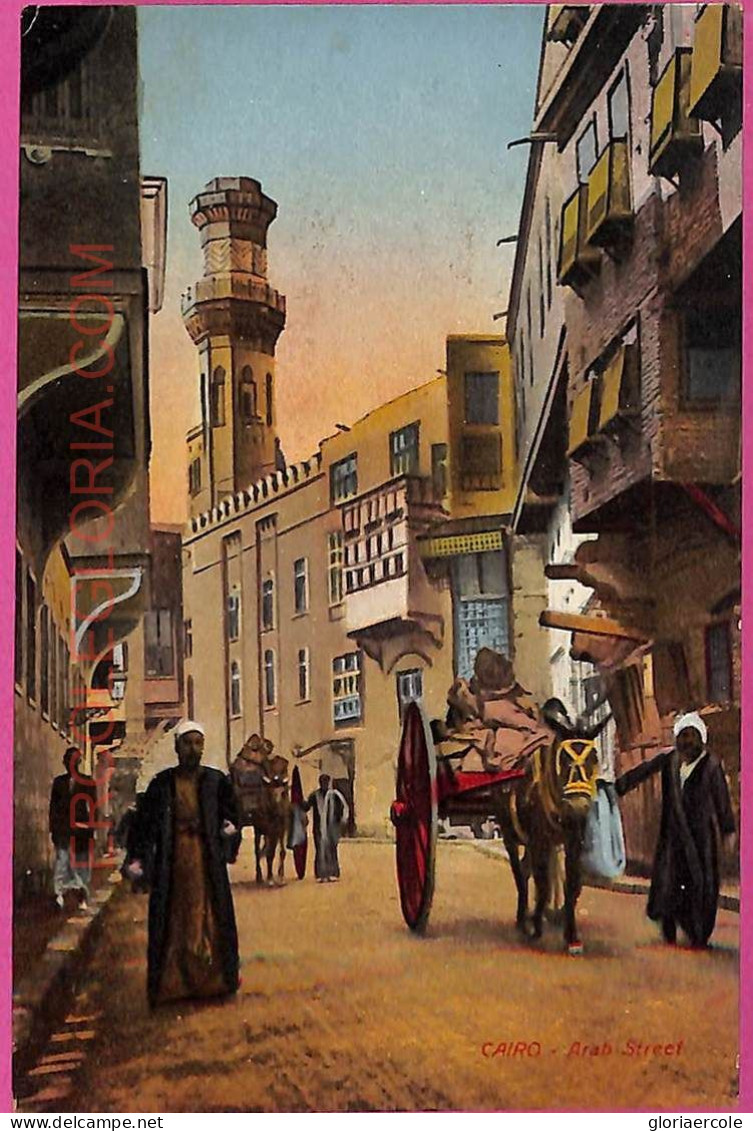 Ag2960 - EGYPT - VINTAGE POSTCARD - Cairo, Arab Street - Caïro