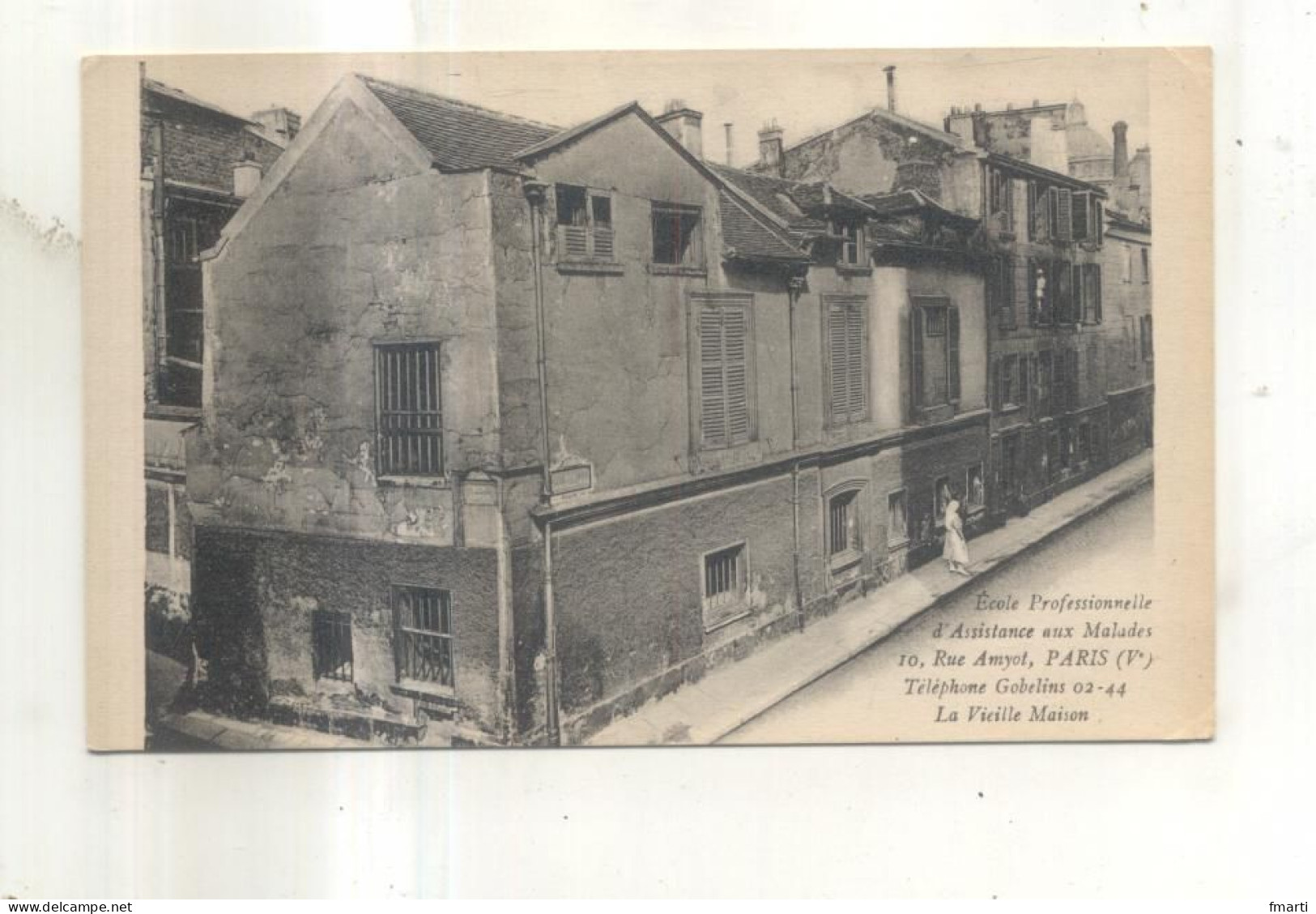 Ecole Professionnelle D'Assistance Aux Malades 10 Rue Amiot, Paris, La Vieille Maison - Arrondissement: 05