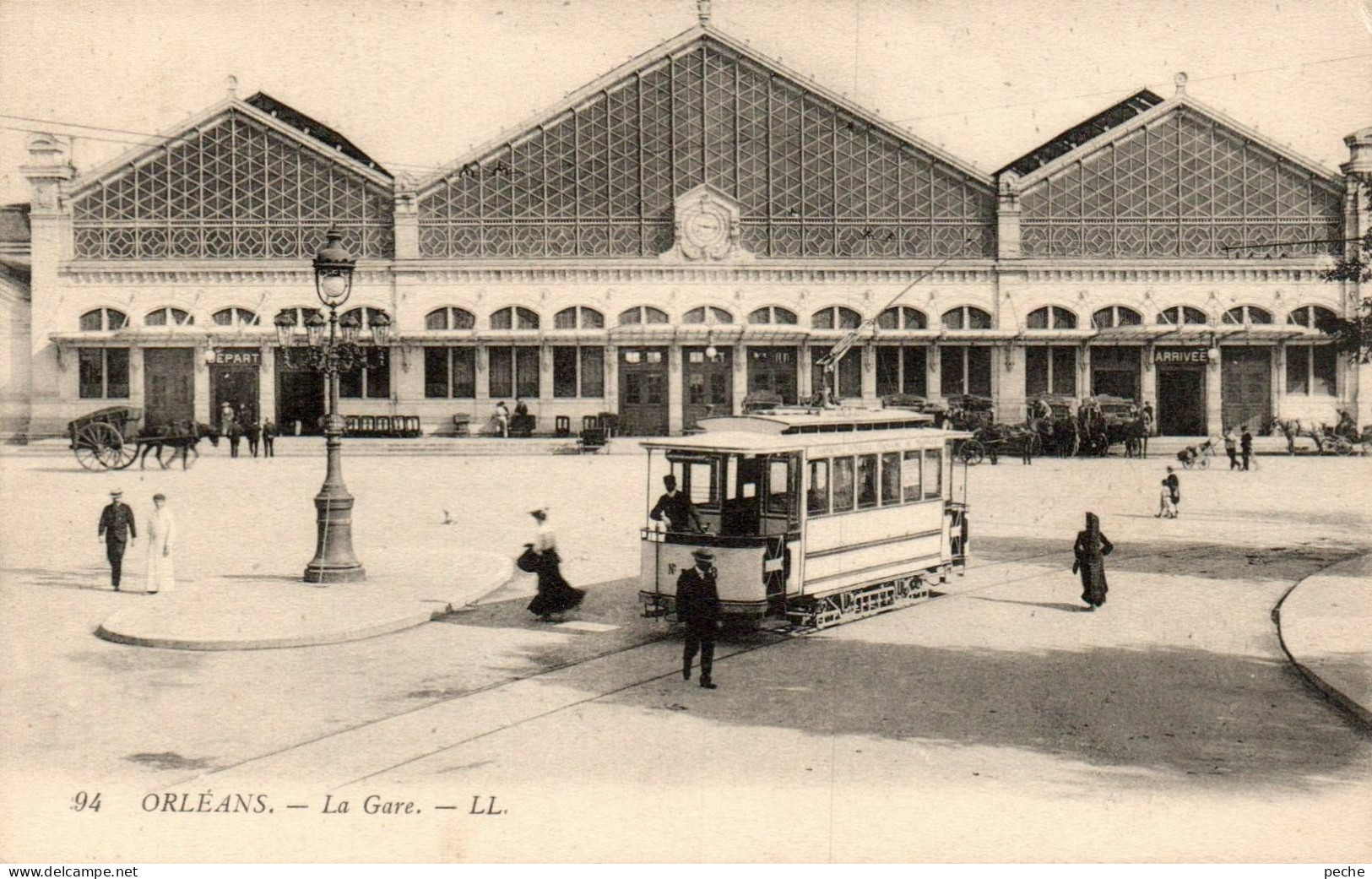 N°964 W -cpa Orléans -la Gare- - Gares - Sans Trains