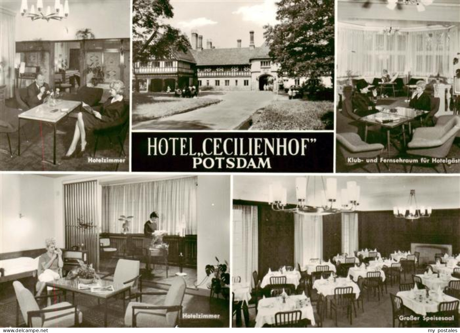 73887133 Potsdam Hotel Cecilienhof Hotelzimmer Klub Und TV Raum Grosser Speisesa - Potsdam