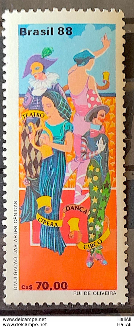 C 1618 Brazil Stamp Cenic Arts Theater Woman Nymph 1988 - Neufs