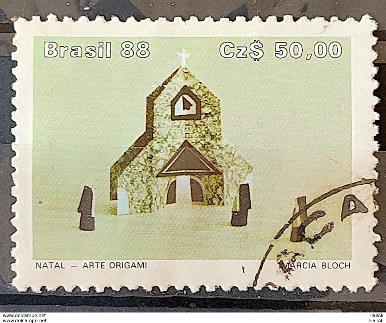 C 1603 Brazil Stamp Christmas Religion Church 1988 Circulated 6 - Usados
