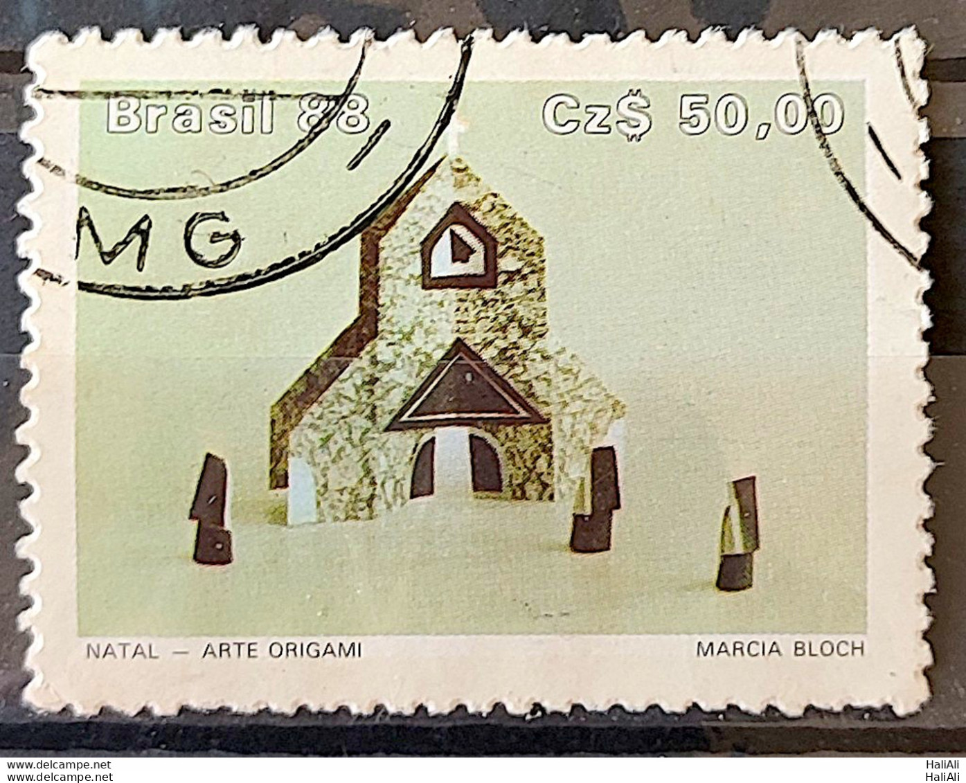 C 1603 Brazil Stamp Christmas Religion Church 1988 Circulated 5 - Usados
