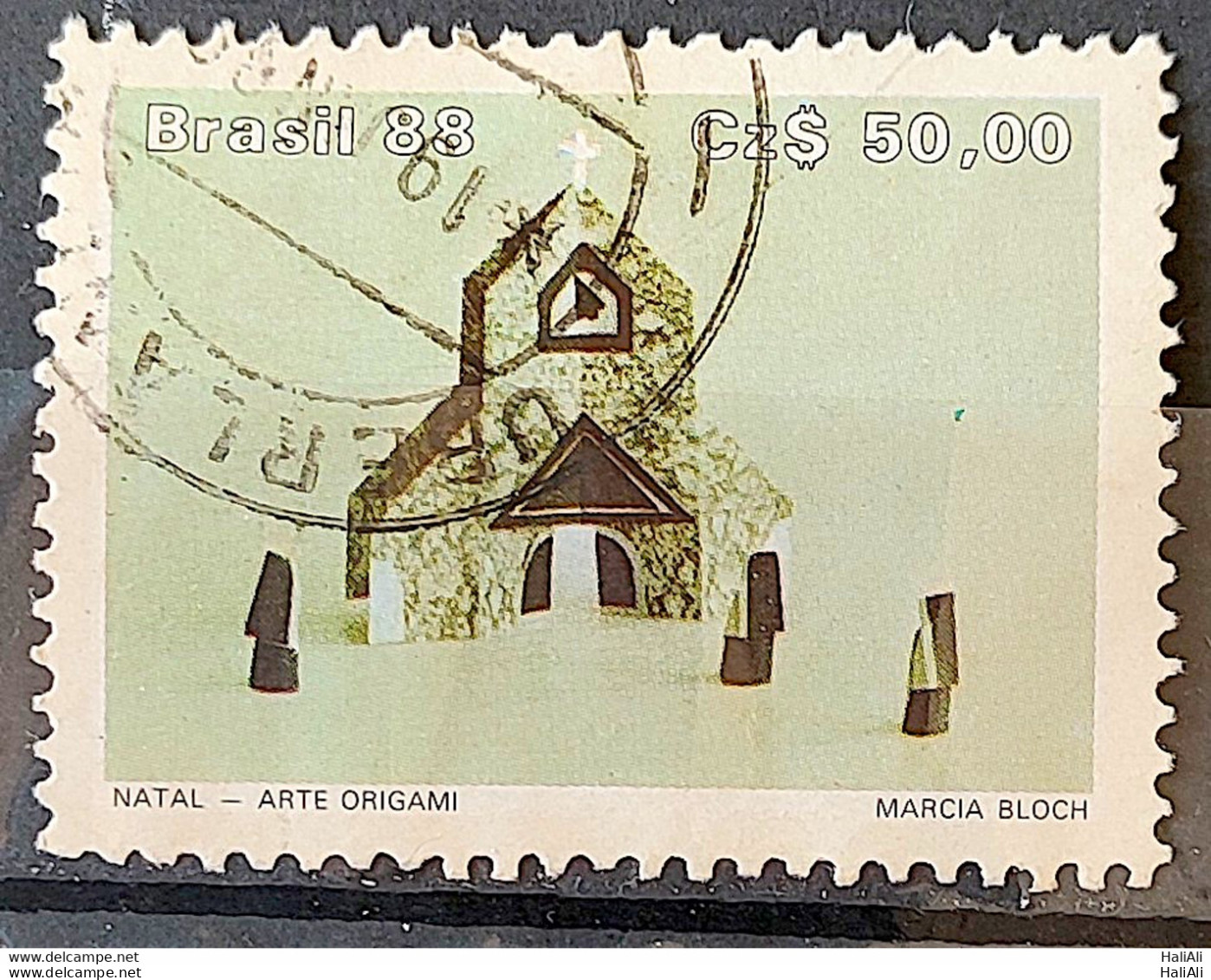 C 1603 Brazil Stamp Christmas Religion Church 1988 Circulated 3 - Oblitérés