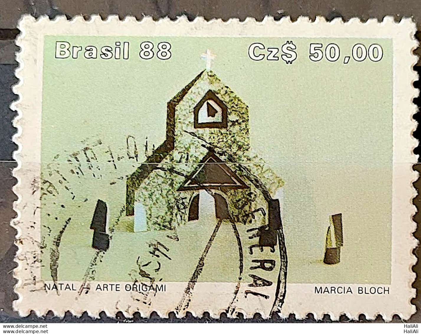 C 1603 Brazil Stamp Christmas Religion Church 1988 Circulated 2 - Usados