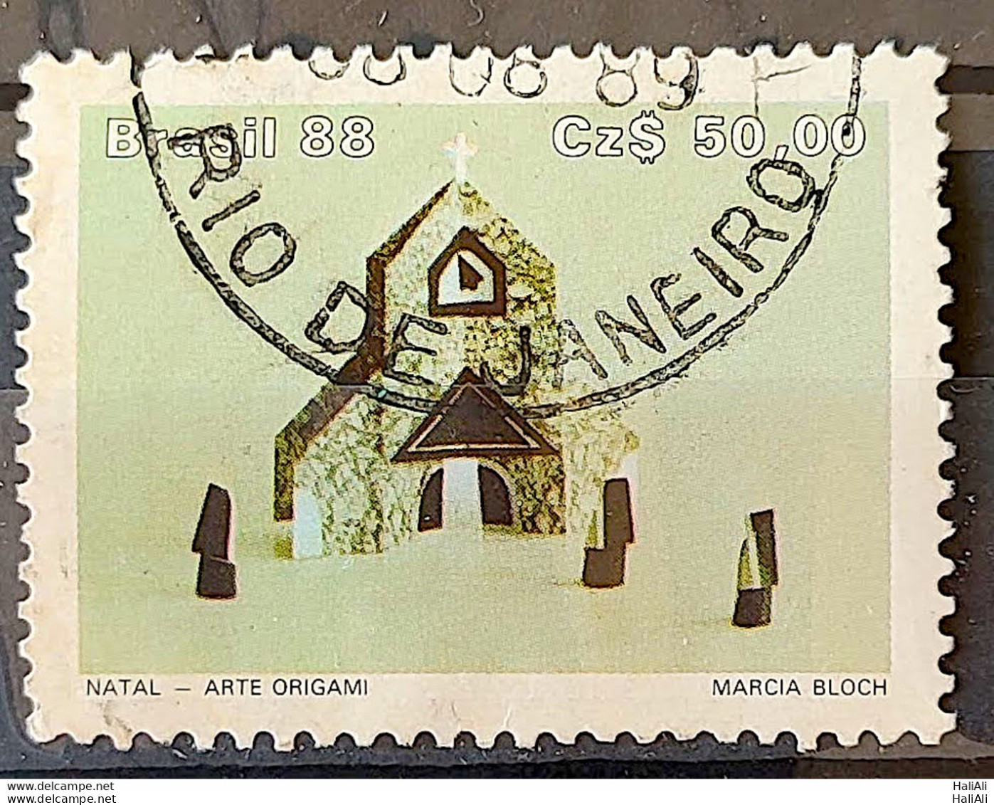 C 1603 Brazil Stamp Christmas Religion Church 1988 Circulated 1 - Usati