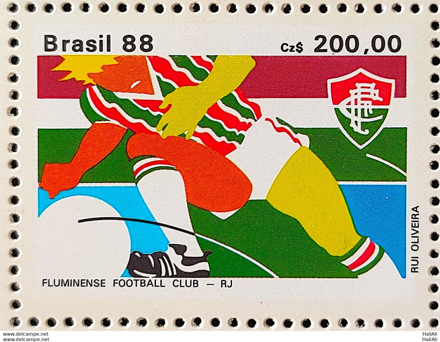 C 1599 Brazil Stamp Fluminense Soccer Clubs 1988 - Neufs