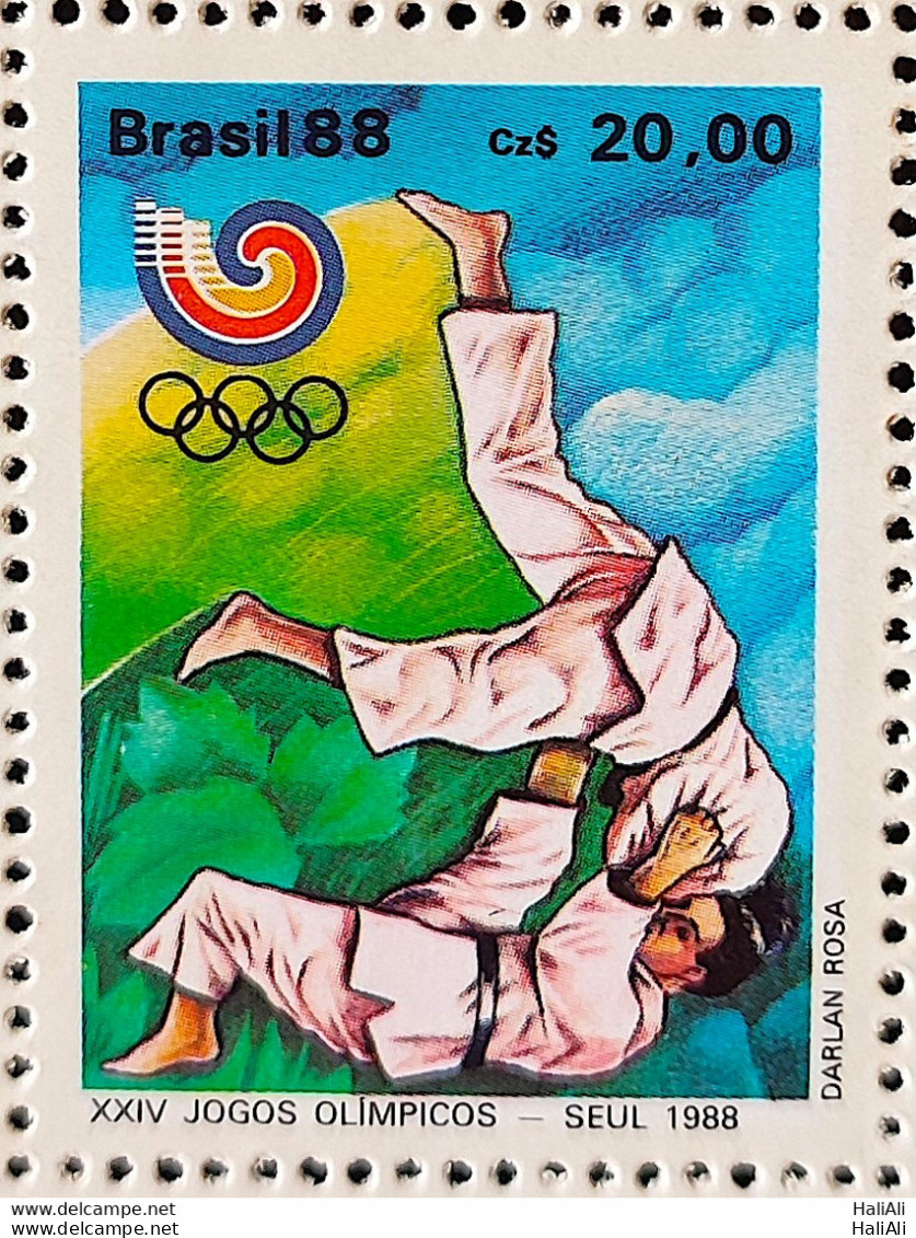 C 1590 Brazil Stamp Seoul Korea Olympics From South Judo 1988 - Unused Stamps