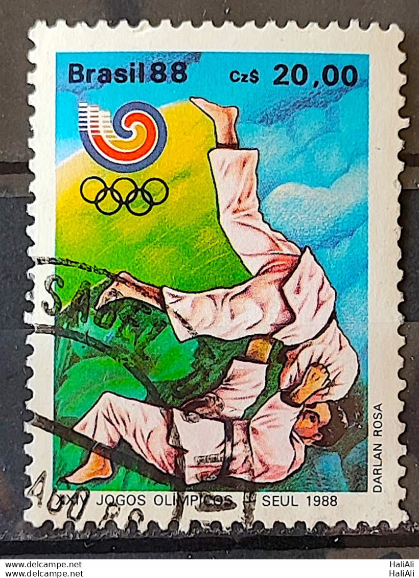 C 1590 Brazil Stamp Seoul Korea Olympics From South Judo 1988 Circulated 1 - Usados