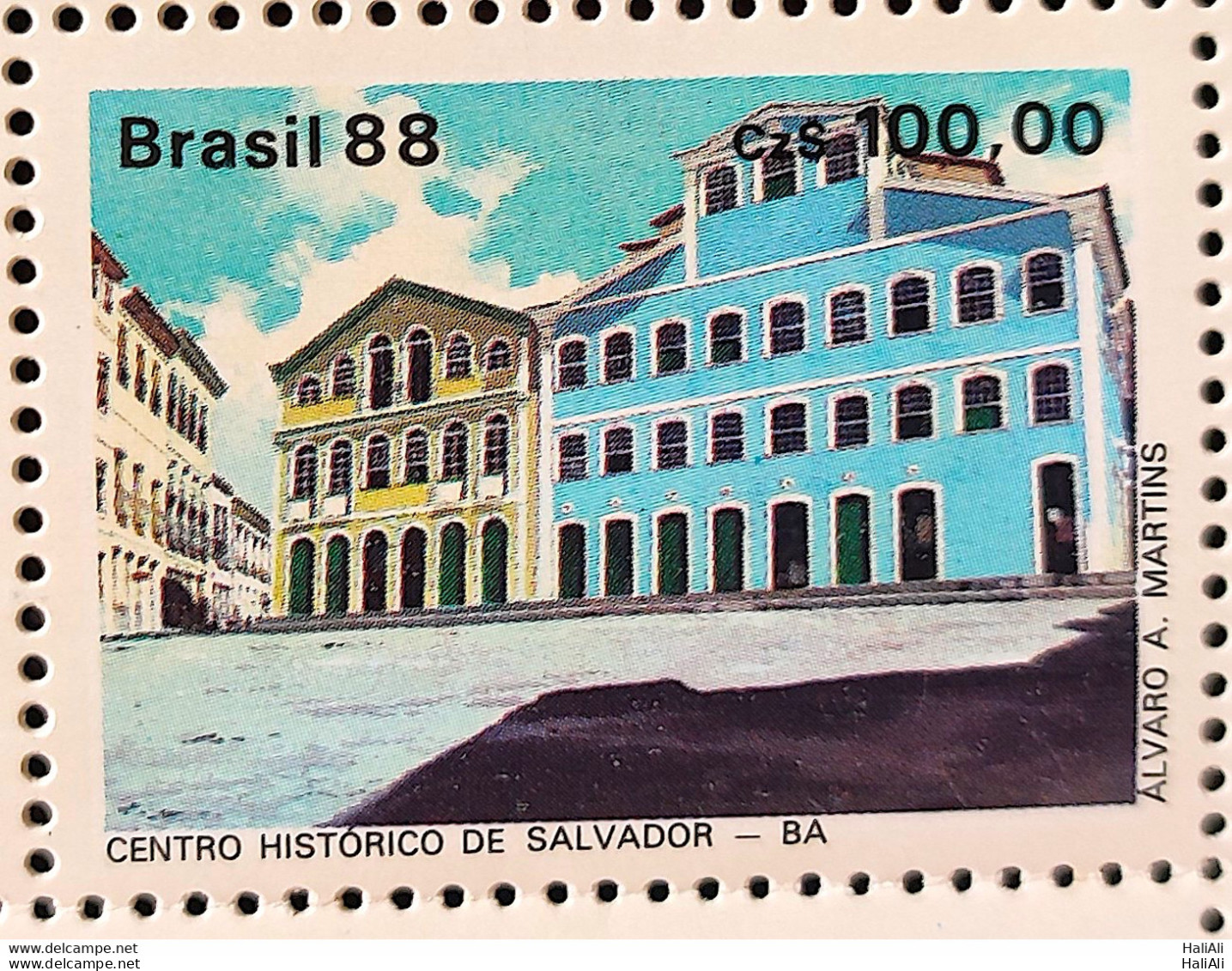 C 1587 Brazil Stamp Lubrapex Portugal Salvador Bahia 1988 - Ungebraucht