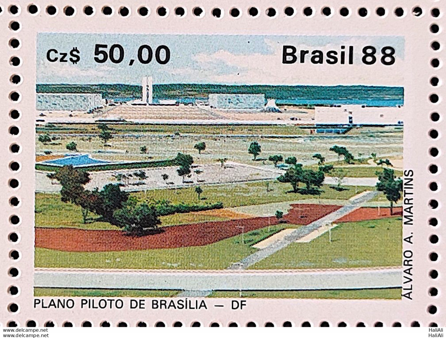 C 1586 Brazil Stamp Lubrapex Portugal Brasilia 1988 - Ungebraucht