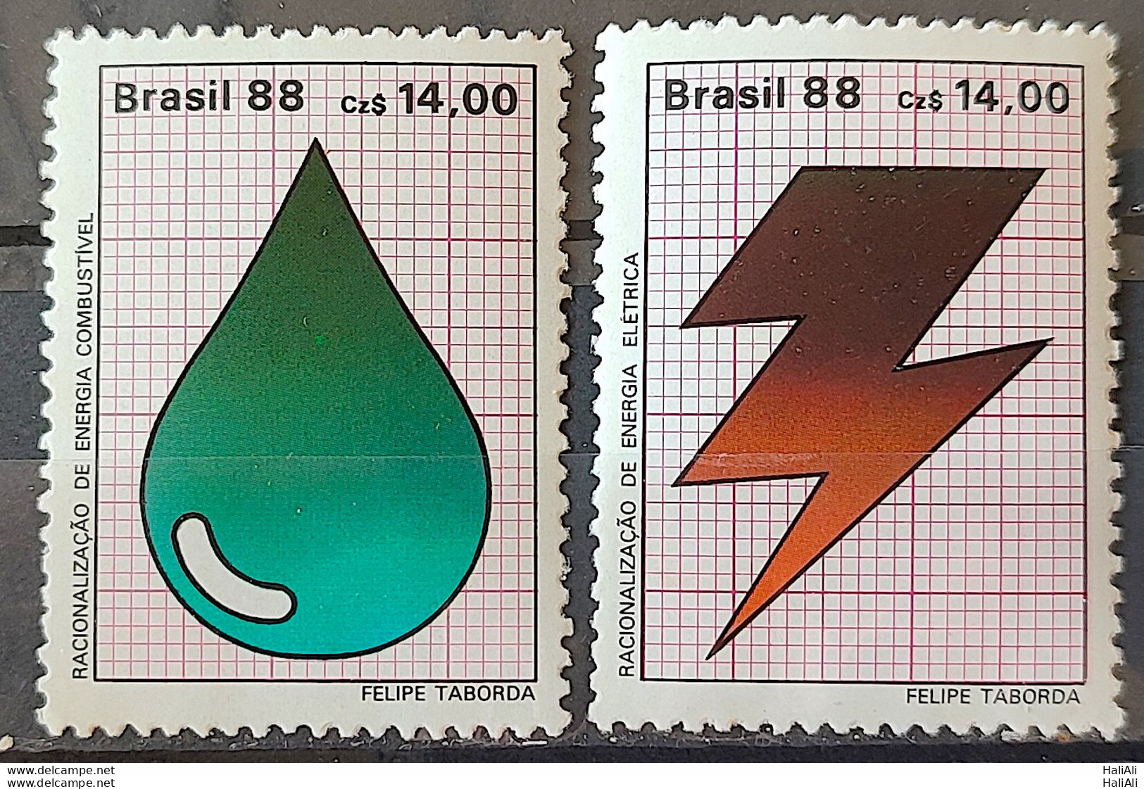 C 1579 Brazil Stamp Rationalization Of Petroleum Energy Electricity 1988 Complete Series - Nuevos