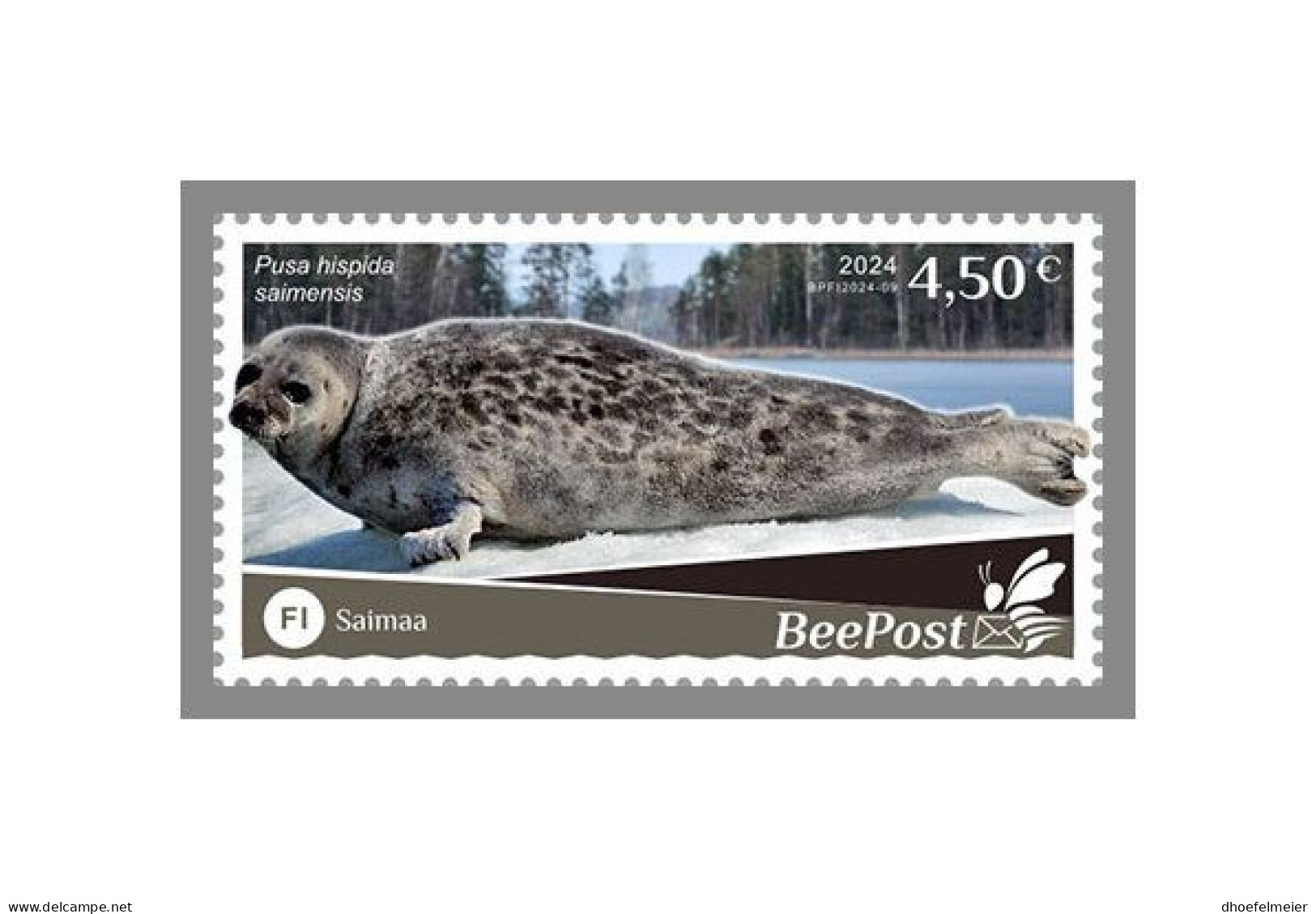 FINLAND-BEEPOST 2024 MNH Seals Seehund Pusa Hispida Saimensis 1v – PRIVATE OPERATOR – DHQ2417 - Sonstige & Ohne Zuordnung